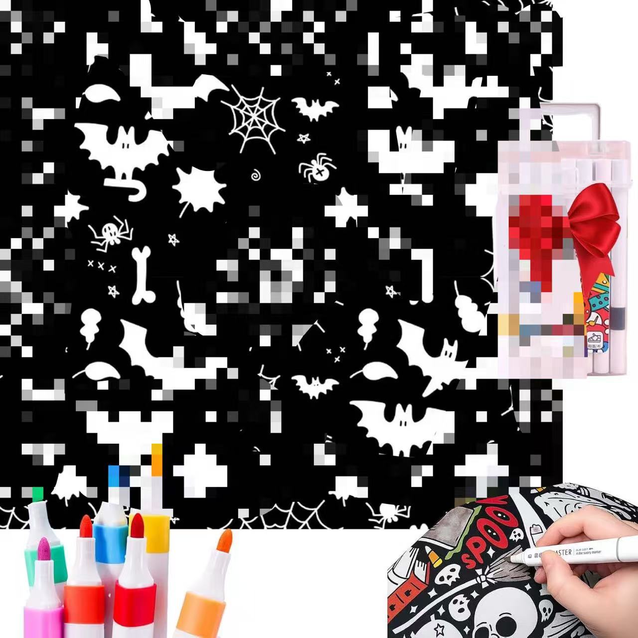 DIY Coloring Blanket with Markers