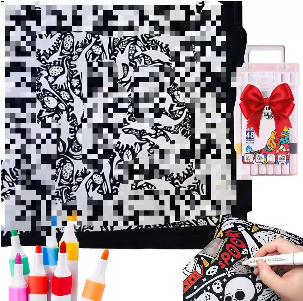 DIY Coloring Blanket with Markers